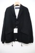 画像1: COMME des GARCONS HOMME (コムデギャルソンオム)　   ウールサージ 製品縮絨ジャケット (1)