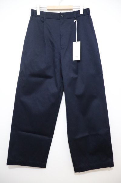 画像1: Graphpaper (グラフペーパー)    Westpoint Chino Wide Straight Trousers / ウエストポイント チノワイドストレートトラウザーズ (1)