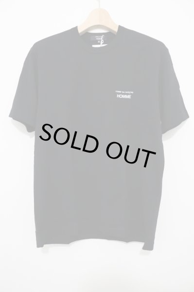 画像1: COMME des GARCONS HOMME (コムデギャルソンオム)　   コットン天竺 製品プリントS/S Tシャツ (1)