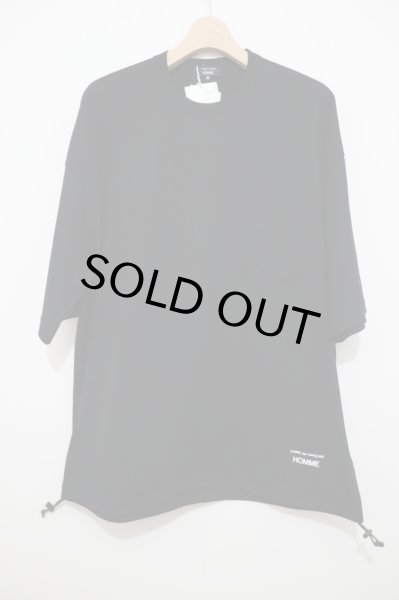 画像1: COMME des GARCONS HOMME (コムデギャルソンオム)　   綿天竺 スピンドルロゴTEE (1)