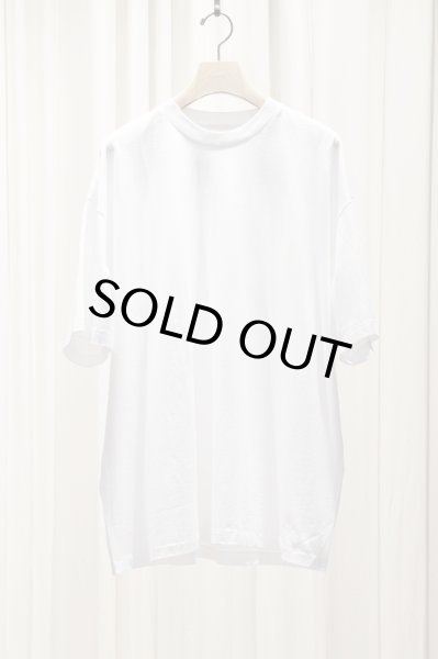 画像1: COMOLI (コモリ)  　コットンジャージ 半袖Tシャツ - WHITE (1)