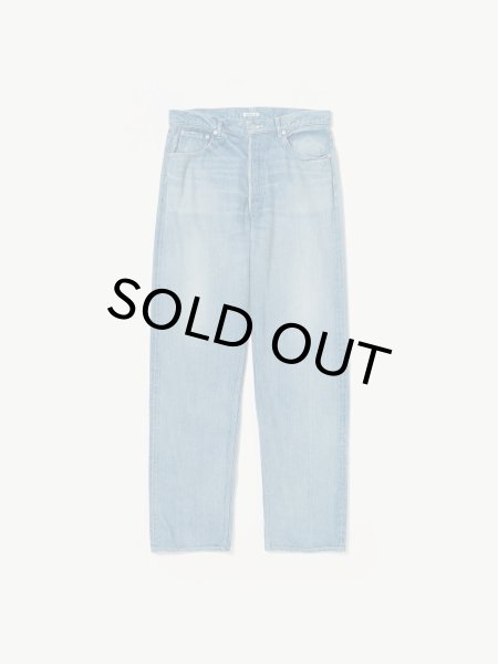 画像1: AURALEE(オーラリー)  　SELVEDGE FADED LIGHT DENIM WIDE PANTS / セルヴィッチフェードライトデニム ワイドパンツ (1)