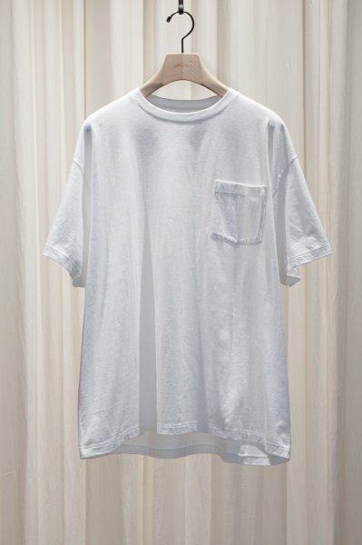 画像1: COMOLI (コモリ)  　サープラス Tシャツ - WHITE (1)