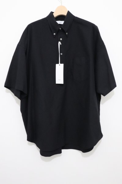 画像1: Graphpaper (グラフペーパー)    Oxford S/S Oversized B.D Pullover Shirt / オックスフォード半袖オーバーサイズボタンダウンプルオーバーシャツ (1)