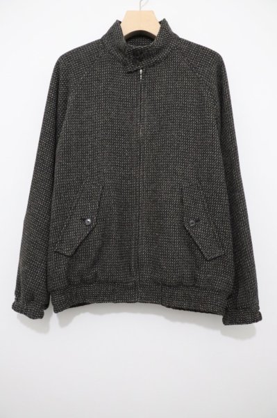 画像1: AURALEE(オーラリー)  　ALPACA WOOL SILK TWEED ZIP BLOUSON / アルパカウールシルクツイードジップブルゾン (1)