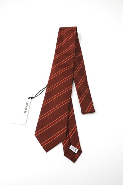 画像1: AURALEE(オーラリー)  　SILK STRIPE TIE / シルクストライプタイ (1)