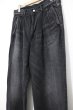 画像3: Graphpaper (グラフペーパー)    Selvage Denim Two Tuck Pants / セルヴィッチデニム 2タックパンツ -DARK FADE- (3)