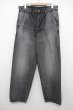 画像1: Graphpaper (グラフペーパー)    Selvage Denim Two Tuck Tapered Pants / セルヴィッチデニム 2タックテーパードパンツ -LIGHT FADE BLACK- (1)
