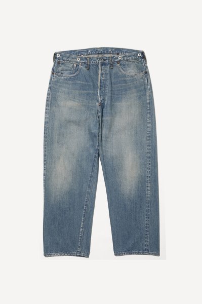 画像1: A.PRESSE (アプレッセ)   　 No.22 Washed Wide Denim Pants / No.22ウォッシュドワイドデニムパンツ (1)