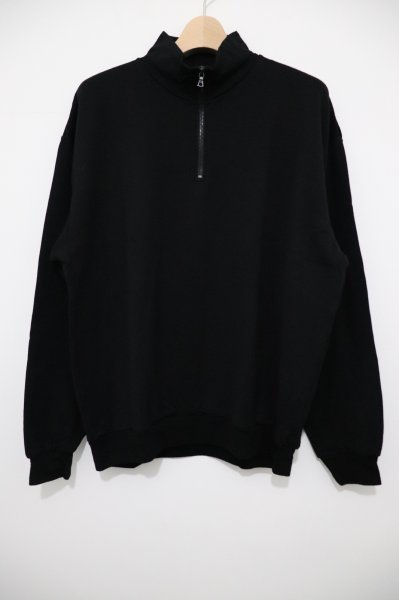 画像1: AURALEE(オーラリー)  　LIGHT WOOL SWEAT HALF ZIP P/O / ライトウールスウェットハーフジッププルオーバー (1)