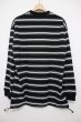 画像2: COMME des GARCONS HOMME (コムデギャルソンオム)　   コットンボーダー スピンドルTシャツ (2)