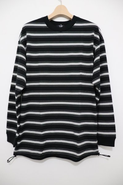 画像1: COMME des GARCONS HOMME (コムデギャルソンオム)　   コットンボーダー スピンドルTシャツ (1)