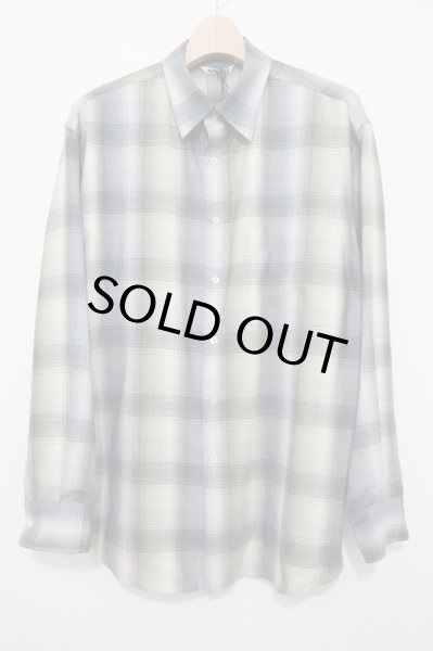 AURALEE(オーラリー) SUPER LIGHT WOOL CHECK SHIRT / スーパー