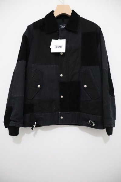 画像1: COMME des GARCONS HOMME (コムデギャルソンオム) 　   パッチワーク ミリタリーブルゾン (1)