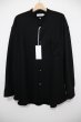 画像1: Graphpaper (グラフペーパー)     Wool Smooth Flannel Oversized Band Collar Shirt / ウールスムースフランネル オーバーサイズバンドカラーシャツ (1)