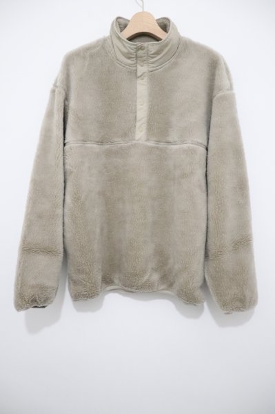 画像1: Graphpaper (グラフペーパー)     Wool Boa Pullover / ウールボアプルオーバー - GREGE (1)