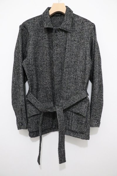 画像1: awasa (アワサ)   　ファンシーツイードベルテッドジャケット  (1)