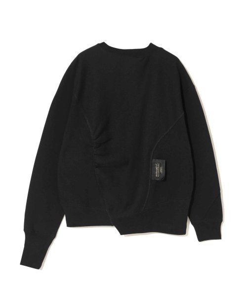 画像2: UNDERCOVER (アンダーカバー) × Champion(チャンピオン)　　 ビーズ刺繍アシンメトリー切替P/Oスウェット (2)