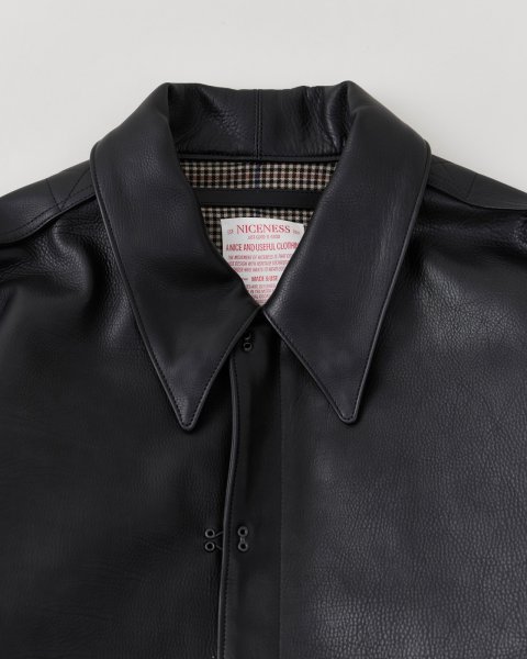 画像3: NICENESS (ナイスネス)    RUSSELL / オイルドカーフ レザーA2ジャケット (3)