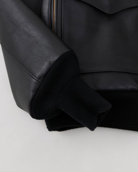 画像6: NICENESS (ナイスネス)    RUSSELL / オイルドカーフ レザーA2ジャケット (6)