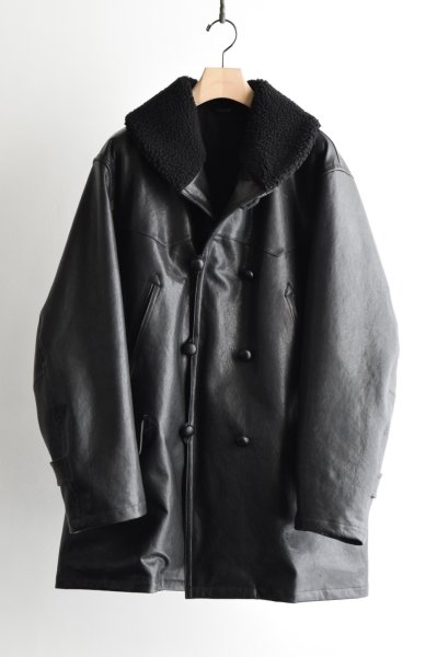 画像1: COMOLI (コモリ)   　 ラムレザー カナディアンコート (1)