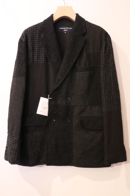 COMME des GARCONS HOMME ウールツイル 製品縮絨MIX ジャケット COMME