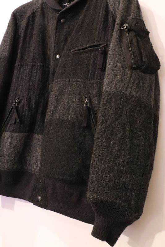 COMME des GARCONS HOMME ウールツイードヘリボーン 製品縮絨MIX MA-1