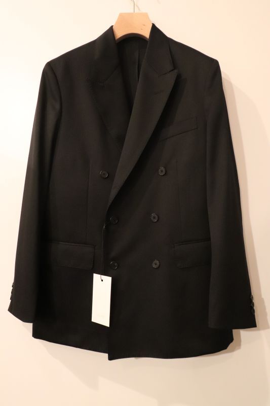 A.PRESSE (アプレッセ) Wool Gabardine Double Breasted Jacket ...