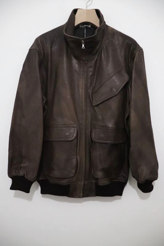 AURALEE (オーラリー) HEAVY LAMB LEATHER ZIP BLOUSON / ヘヴィーラムレザージップブルゾン AURALEE