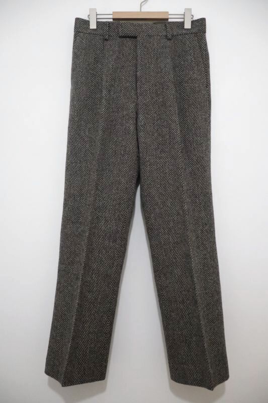 AURALEE (オーラリー) LAMA SHETLAND WOOL TWEED SLACKS / ラマシェットランド ウールツイードスラックス -  KHAKI AURALEE