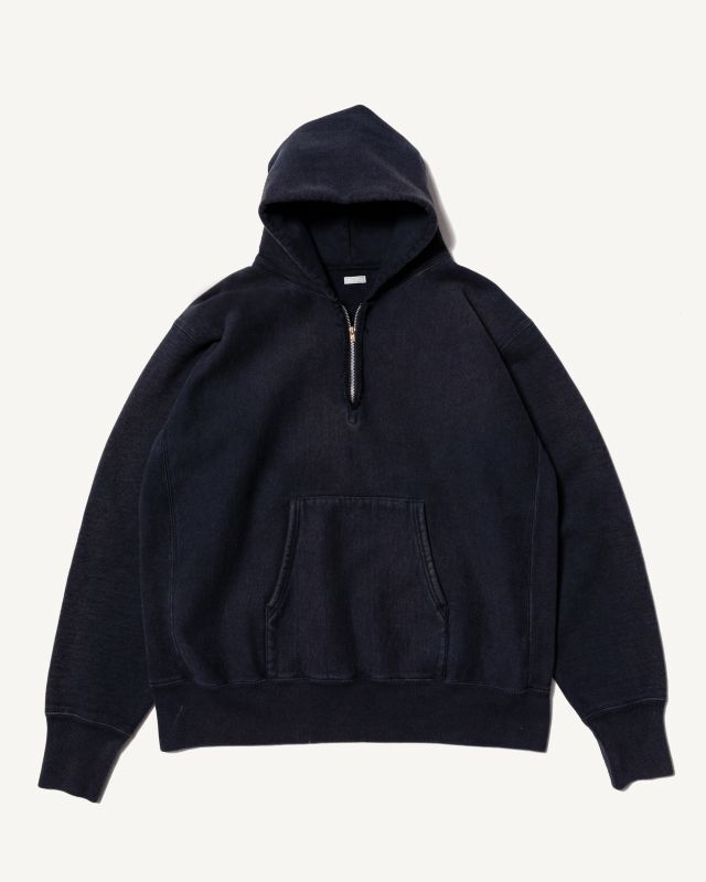 A.PRESSE (アプレッセ) Vintage Half Zip Sweat Hoodie / ヴィンテージハーフジップスウェットフーディー A. PRESSE