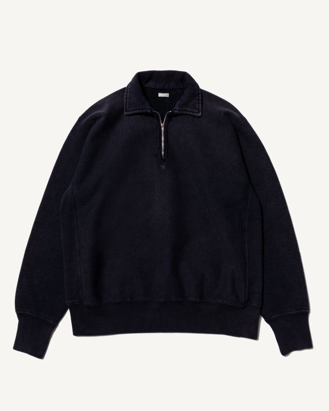 A.PRESSE (アプレッセ) Vintage Half Zip Sweat Shirt / ヴィンテージハーフジップスウェットシャツ A. PRESSE