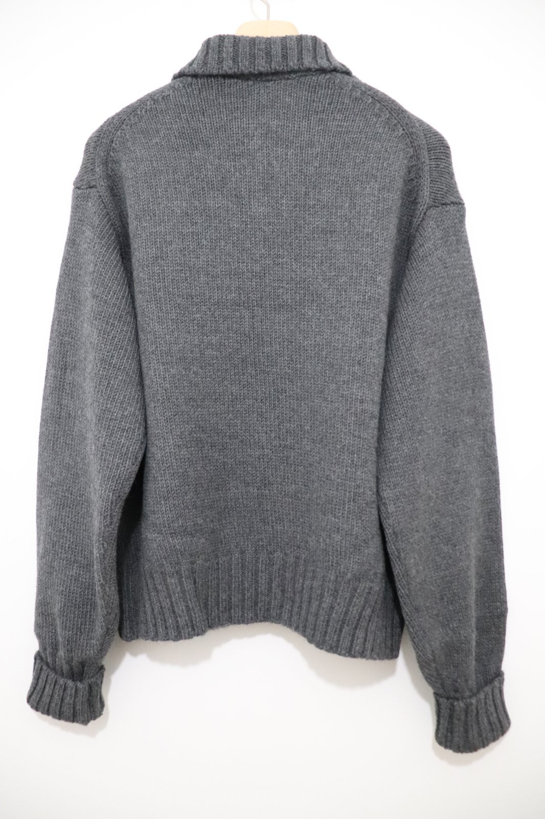 AURALEE (オーラリー) WOOL SOFT CORD KNIT HALF ZIP P/O / ウールソフトコードニット ハーフジッププルオーバー  AURALEE