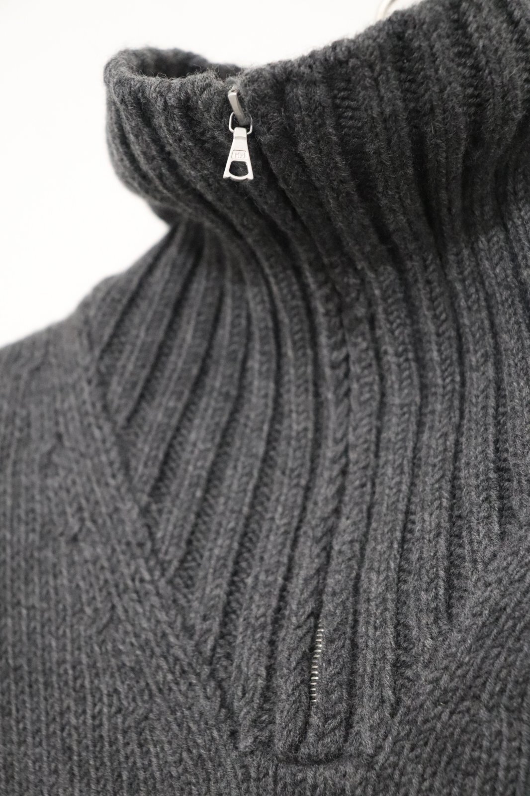 AURALEE (オーラリー) WOOL SOFT CORD KNIT HALF ZIP P/O / ウールソフトコードニット ハーフジッププルオーバー  AURALEE