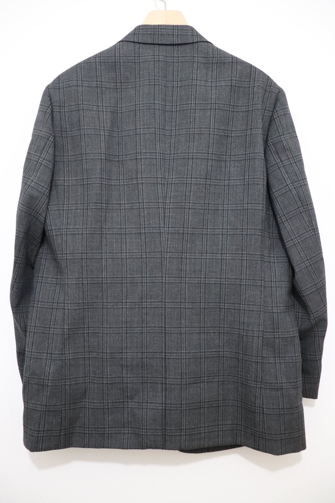 AURALEE (オーラリー) BLUEFACED WOOL CHECK JACKET / ブルーフェイスウールチェックジャケット -  CHARCOAL AURALEE