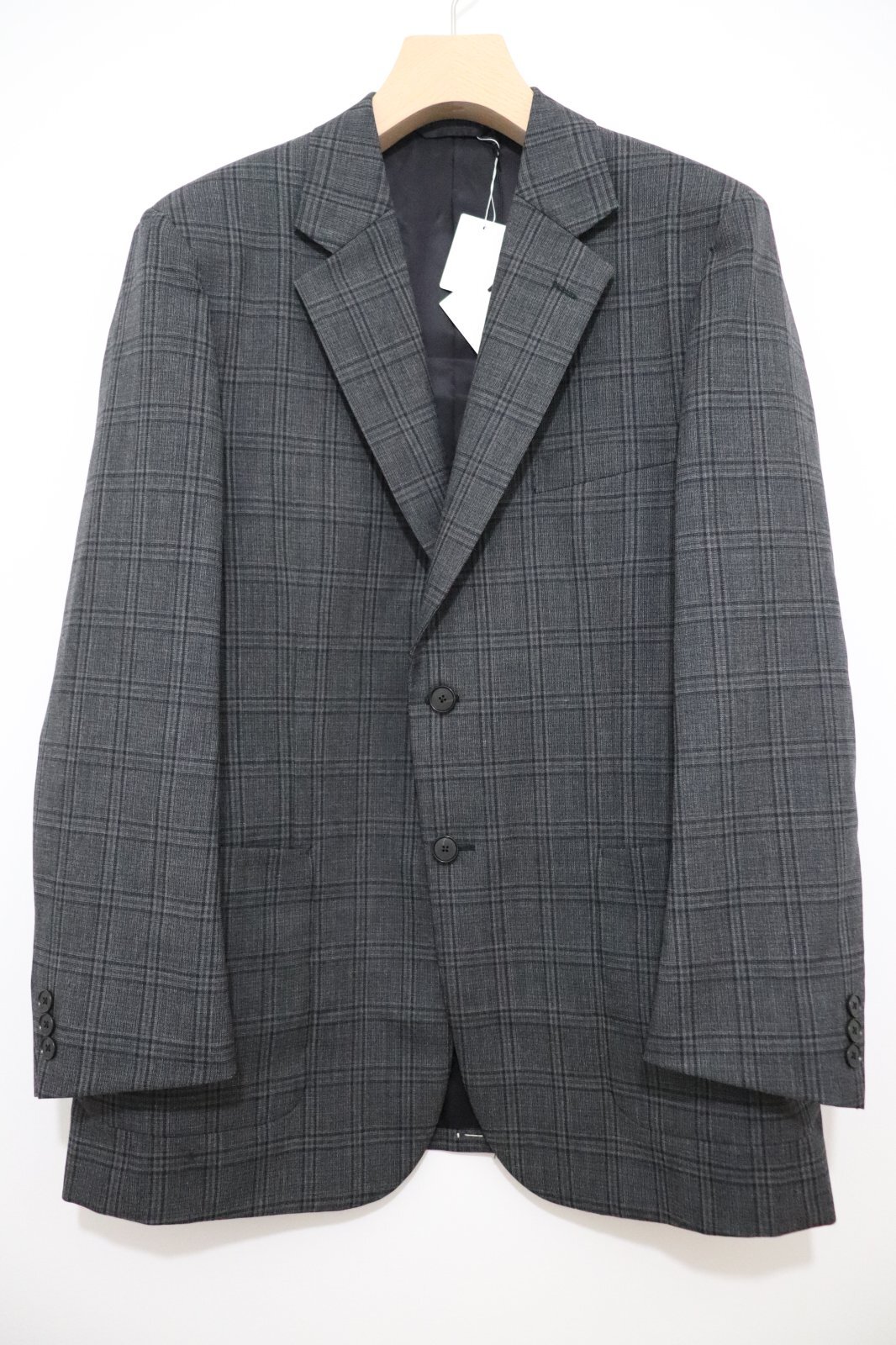 AURALEE (オーラリー) BLUEFACED WOOL CHECK JACKET / ブルーフェイスウールチェックジャケット -  CHARCOAL AURALEE