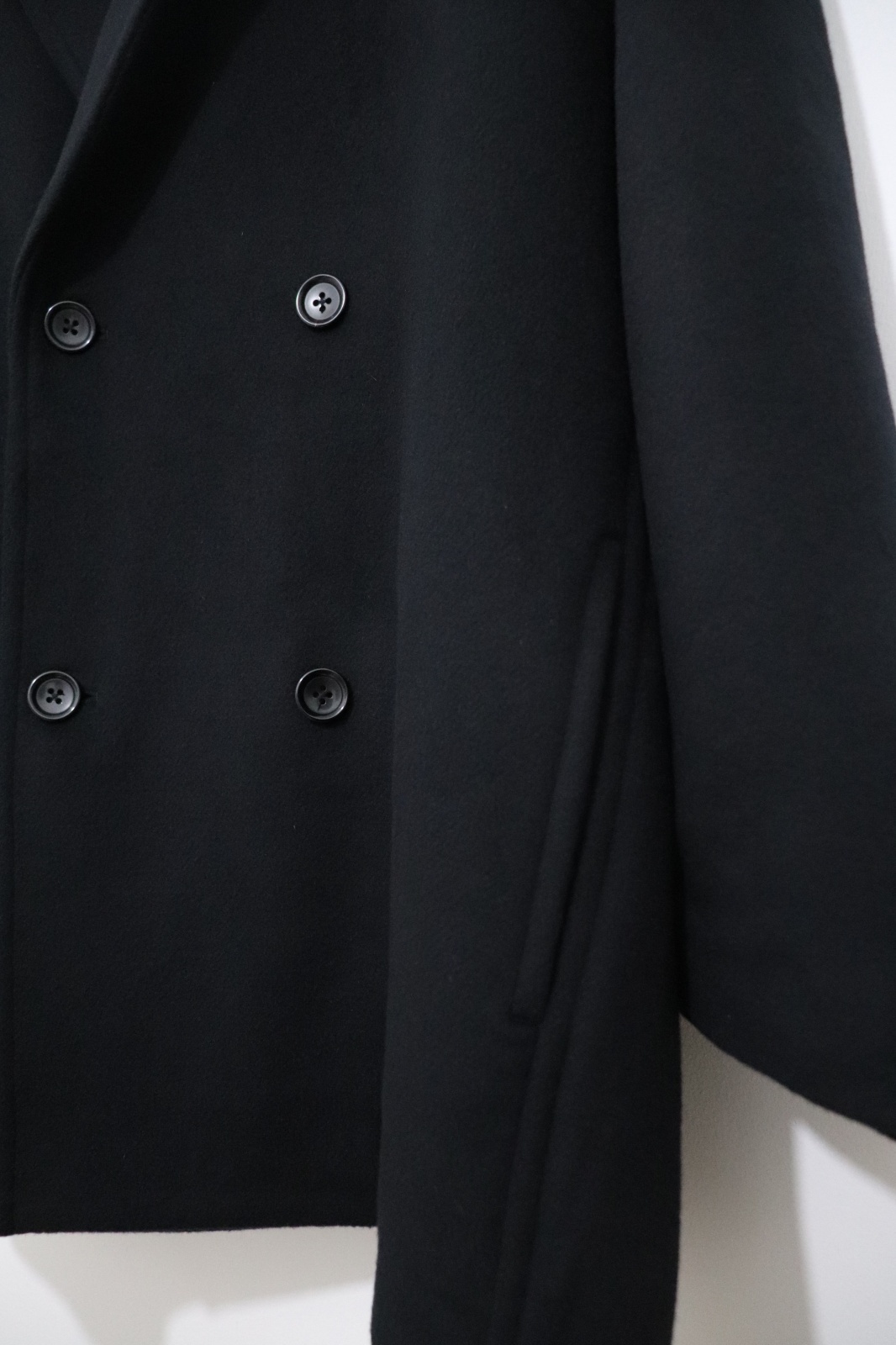 Graphpaper (グラフペーパー) Light Melton Shawl Collar Coat / ライトメルトン ショールカラーコート  Graphpaper