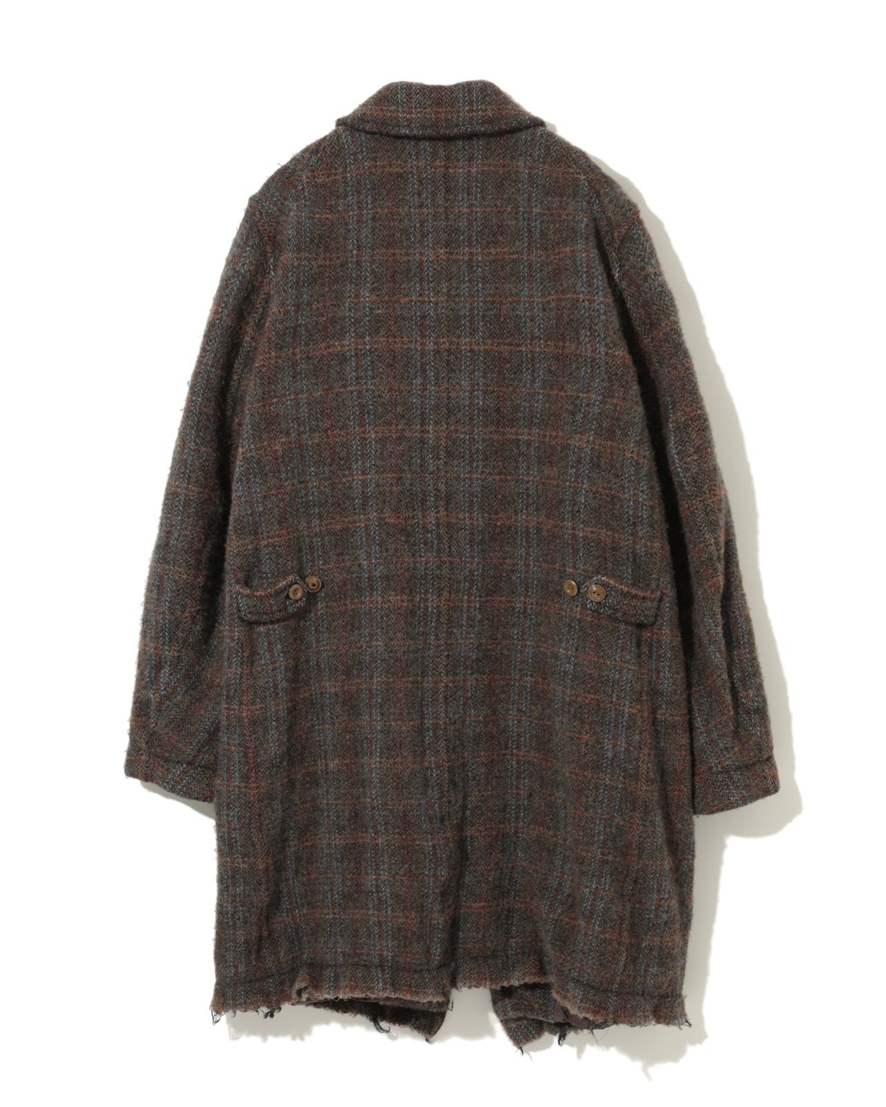 希少名作アンダーカバー襟裏レザー縮絨ウールステンカラーコート限定色チャコール 希少名作アンダーカバー襟裏レザー縮絨ウールステンカラーコート